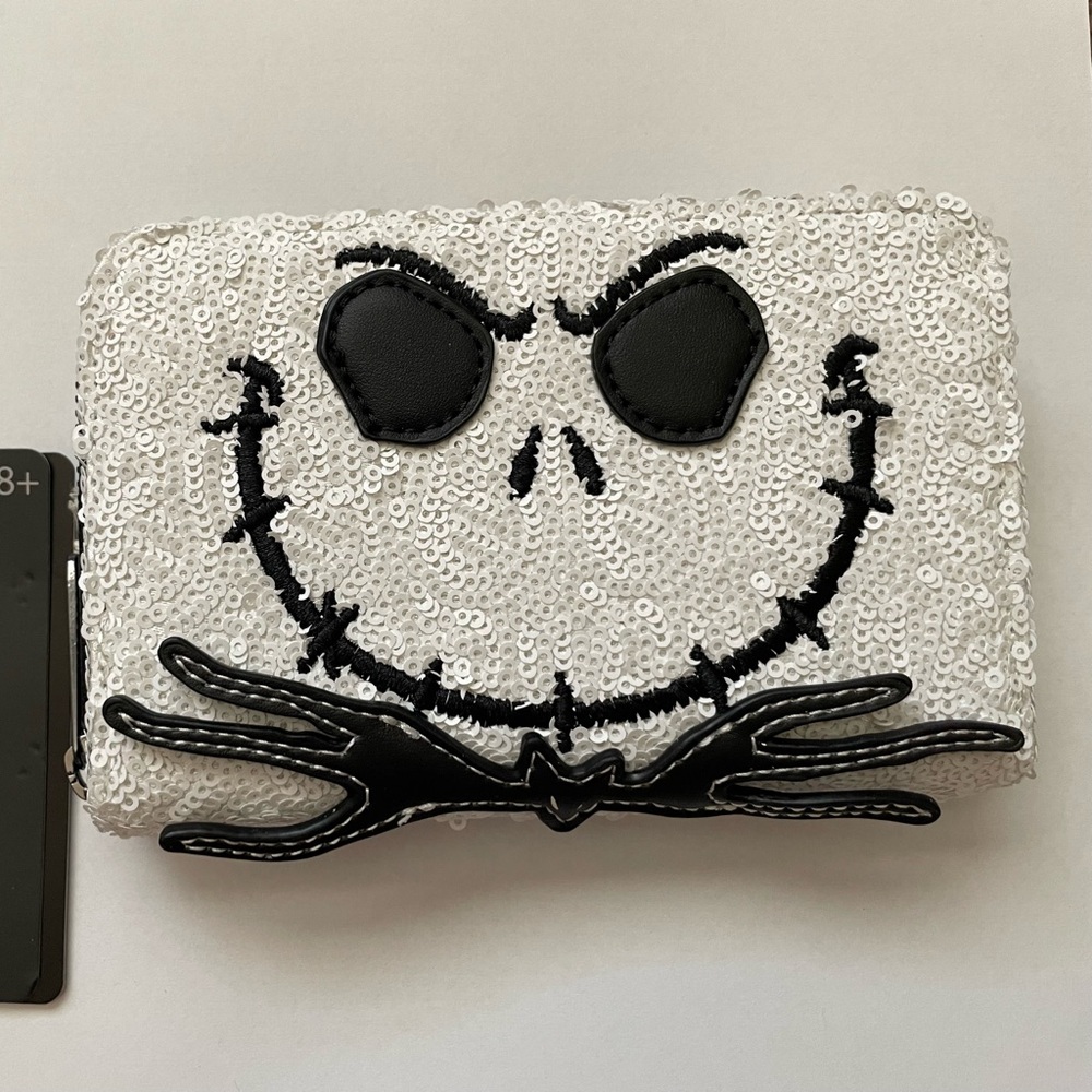 Loungefly Disney Sequin Nightmare Before Christmas Jack Skellington Wallet